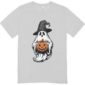 New ghost pumpkin witch hat halloween t-shirt | Hanes softstyle unisex XL